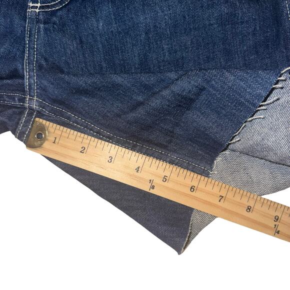 Organic Basics x ISKO Denim Shorts 28 Raw Hem Sustainable Organic Cotton Blue - Picture 15 of 15